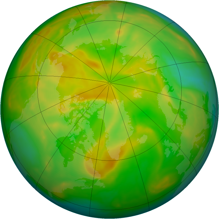 Arctic ozone map for 06 June 2006